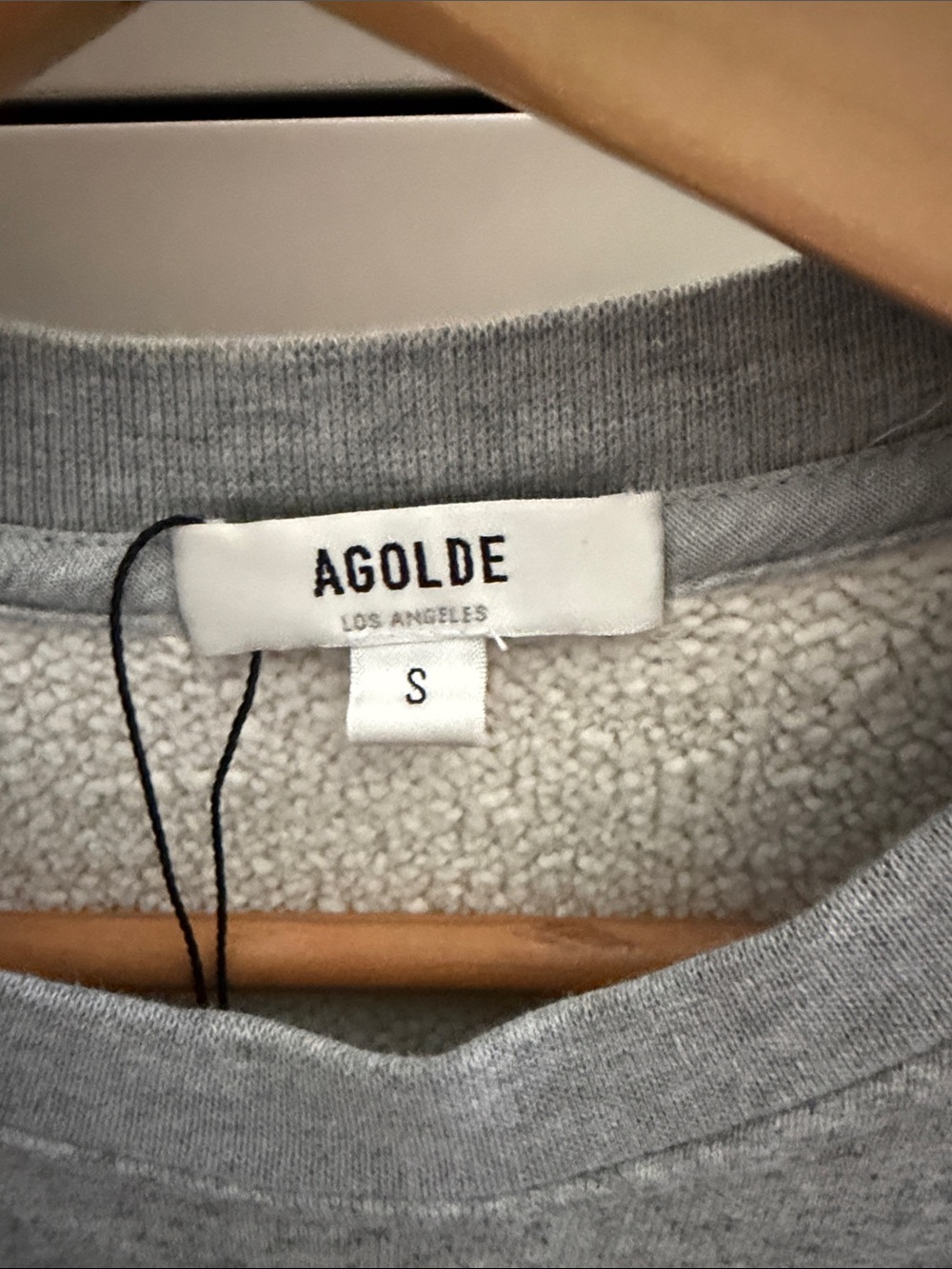 Agolde Light Gray Crewneck Pullover - Picture 2 of 6